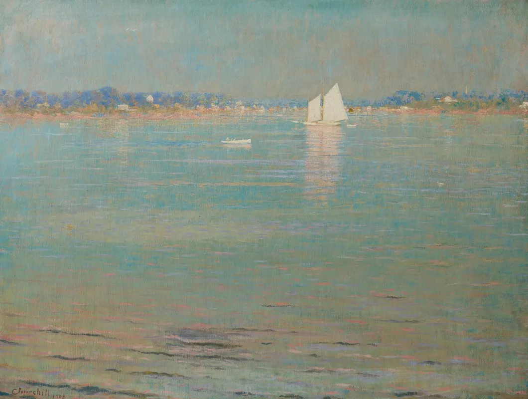 Afternoon On The Bay Wall Art by William Worcester Churchill - High-Resolution Digital Print