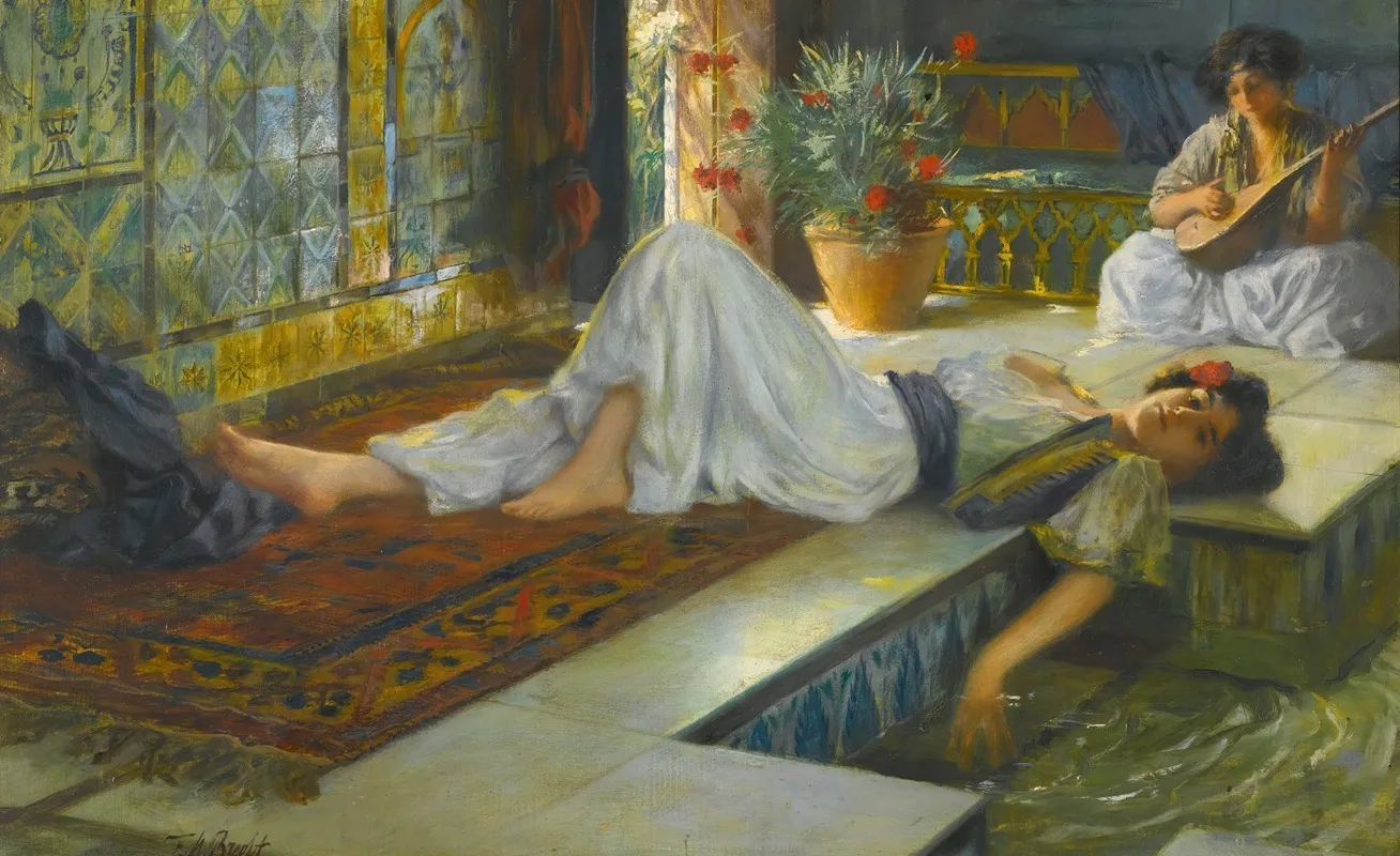 Afternoon Repose Wall Art by Ferdinand Max Bredt - High-Resolution Digital Print