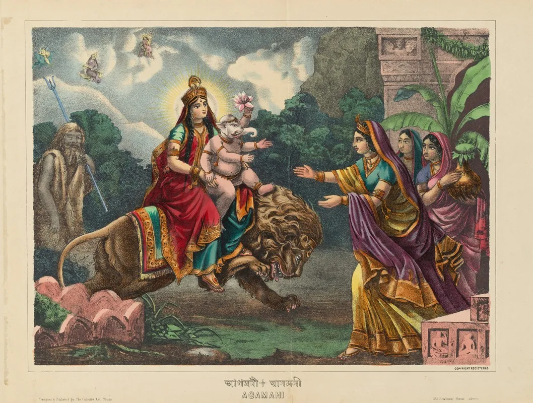 Agamani Wall Art by Calcutta Art Studio - High-Resolution Digital Print