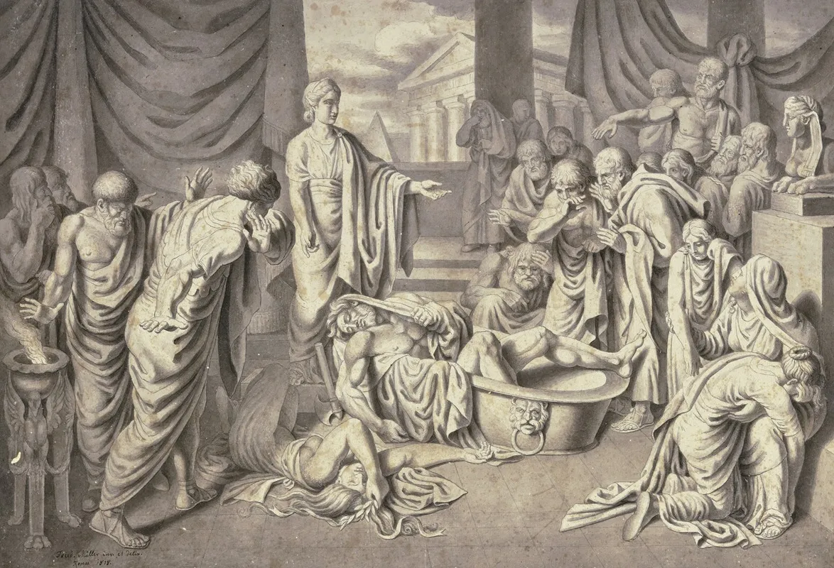 Agamemnons Death Wall Art by Friedrich Müller - High-Resolution Digital Print