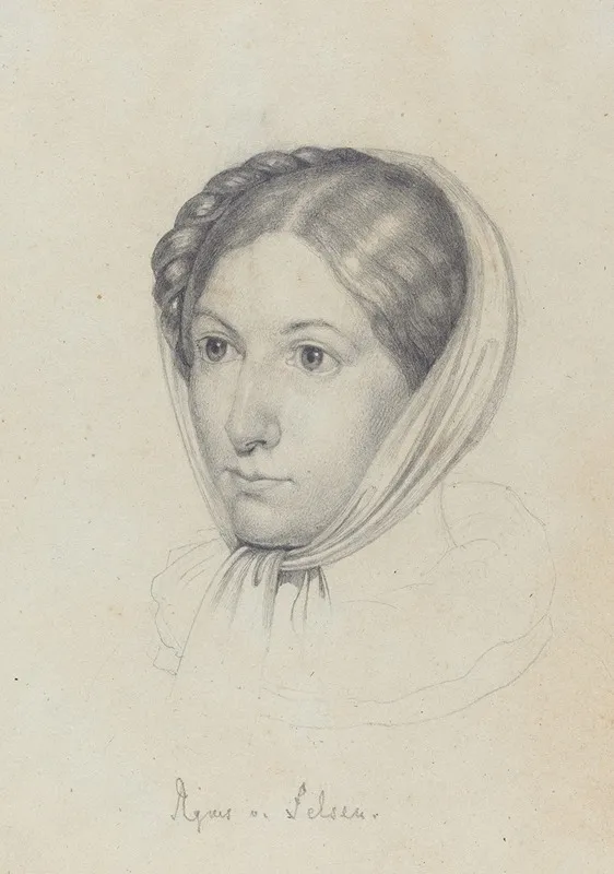 Agnes Von Felsen Wall Art by Wilhelm von Kügelgen - High-Resolution Digital Print
