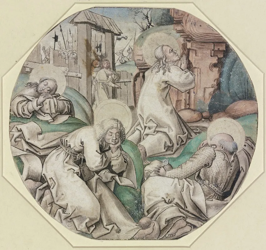 Agony In The Garden 4 Wall Art by Upper Rhine, 15th Century - High-Resolution Digital Print