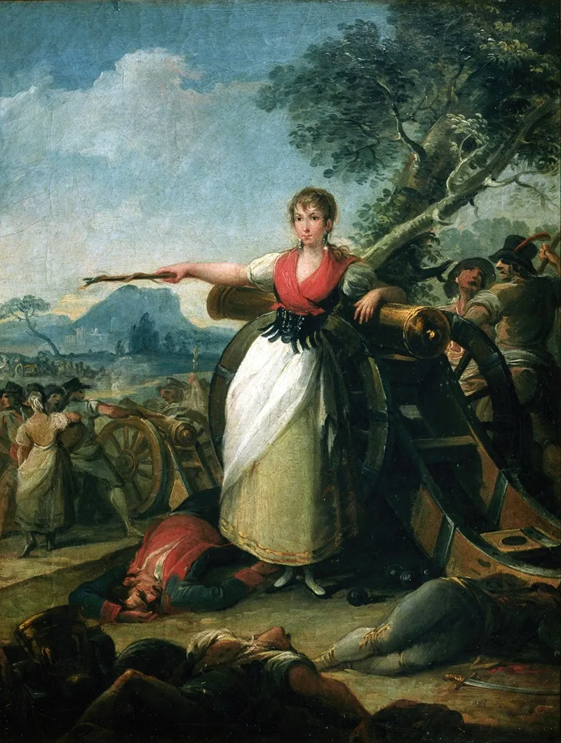 Agustina De Aragon Wall Art by Juan Gálvez - High-Resolution Digital Print