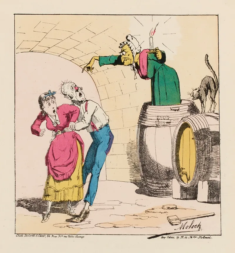 Ah Ah Je Vous Y Prends Mossieu Wall Art by Moloch (Alphonse Hector Colomb) - High-Resolution Digital Print