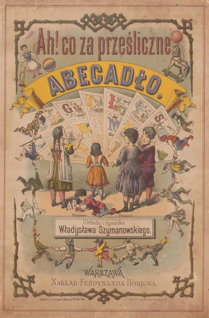 Ah Co Za Przesliczne Abecadlo Pl 01 Wall Art by Władysław Szymanowski - High-Resolution Digital Print