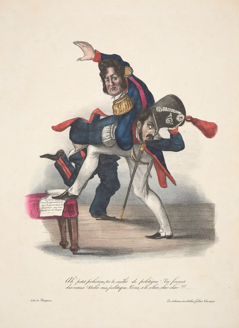 Ah Little Rascal You Are Meddling In Politics Wall Art by Charles Philipon - High-Resolution Digital Print