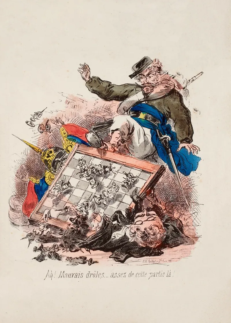 Ah Mauvais Droles Assez De Cette Partie La Wall Art by Victor Coindre - High-Resolution Digital Print