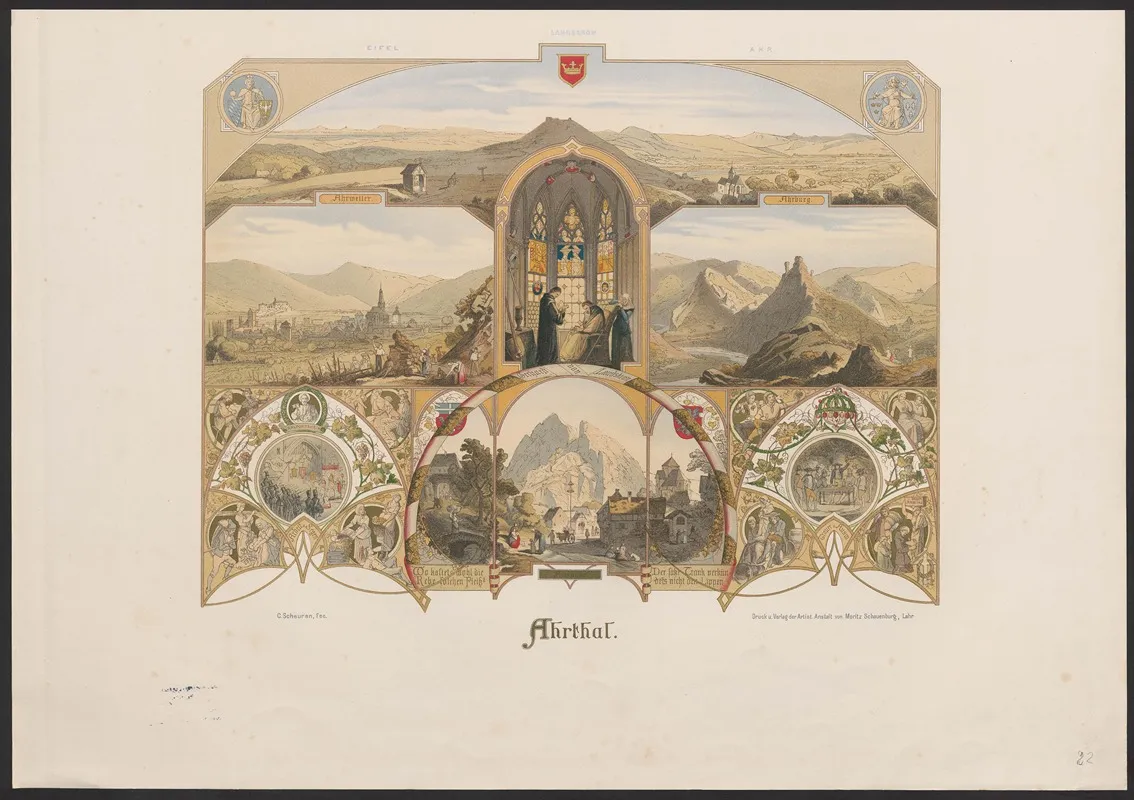 Ahrtal Wall Art by Caspar Scheuren - High-Resolution Digital Print