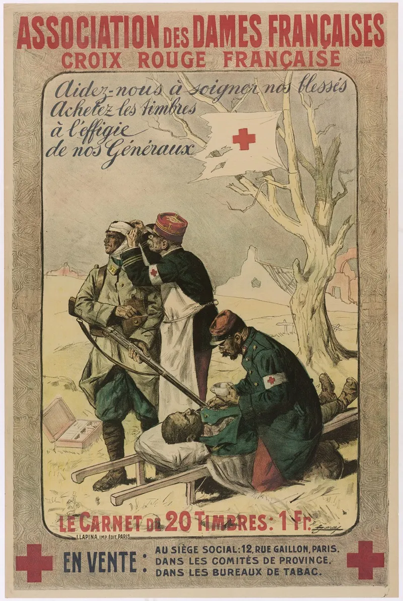 Aidez Nous A Soigner Nos Blesses Achetez Les Timbres A Leffigie De Nos Generaux