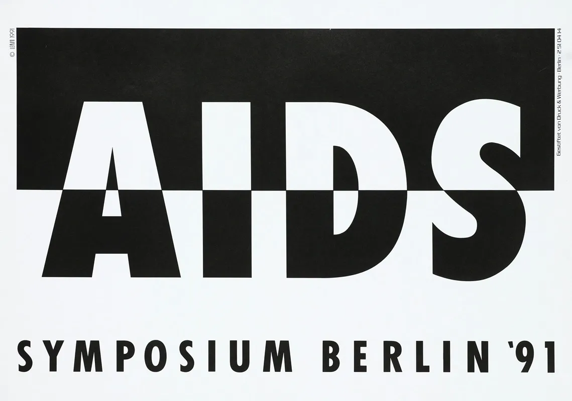 Aids Symposium Berlin 91 Wall Art by Lemon - High-Resolution Digital Print