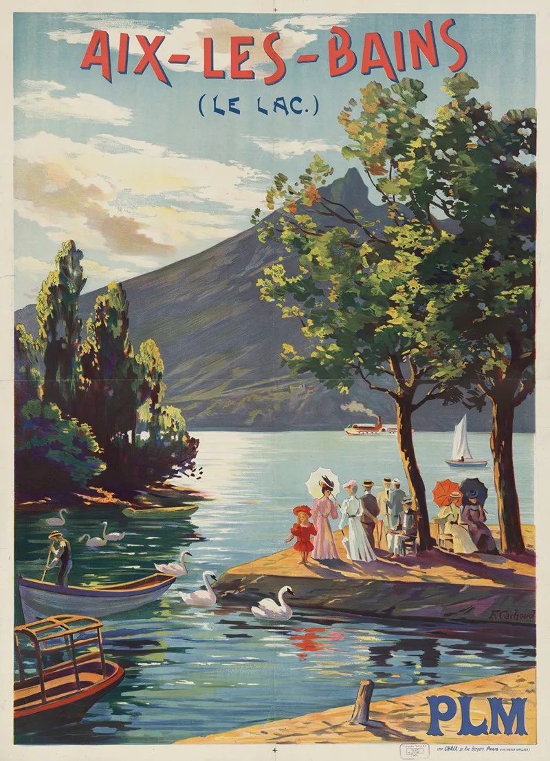 Aix Les Bains Le Lac Wall Art by François Cachoud - High-Resolution Digital Print