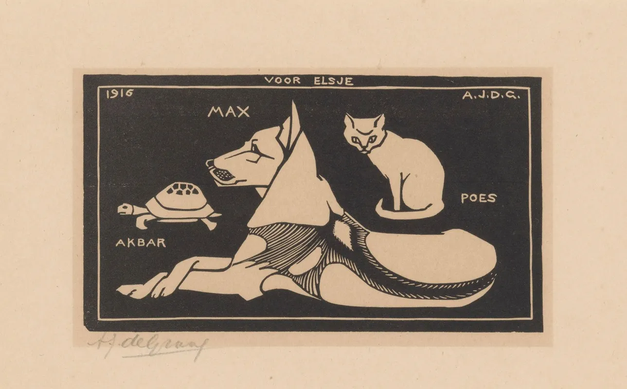 Akbar Max Poes Wall Art by Julie de Graag - High-Resolution Digital Print