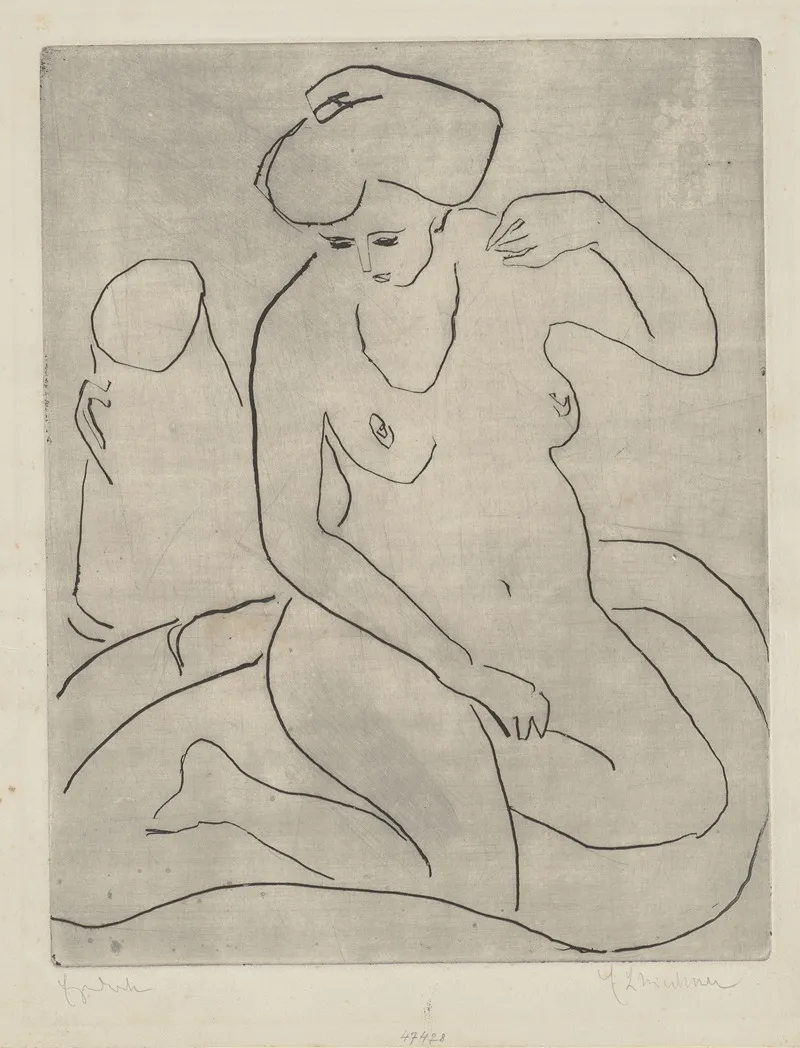 Akt 8 Wall Art by Ernst Ludwig Kirchner - High-Resolution Digital Print
