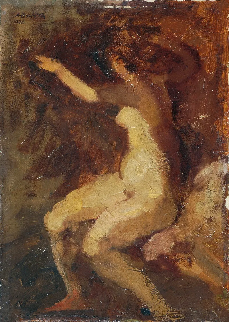 Aktstudie 10 Wall Art by Alfred Buchta - High-Resolution Digital Print