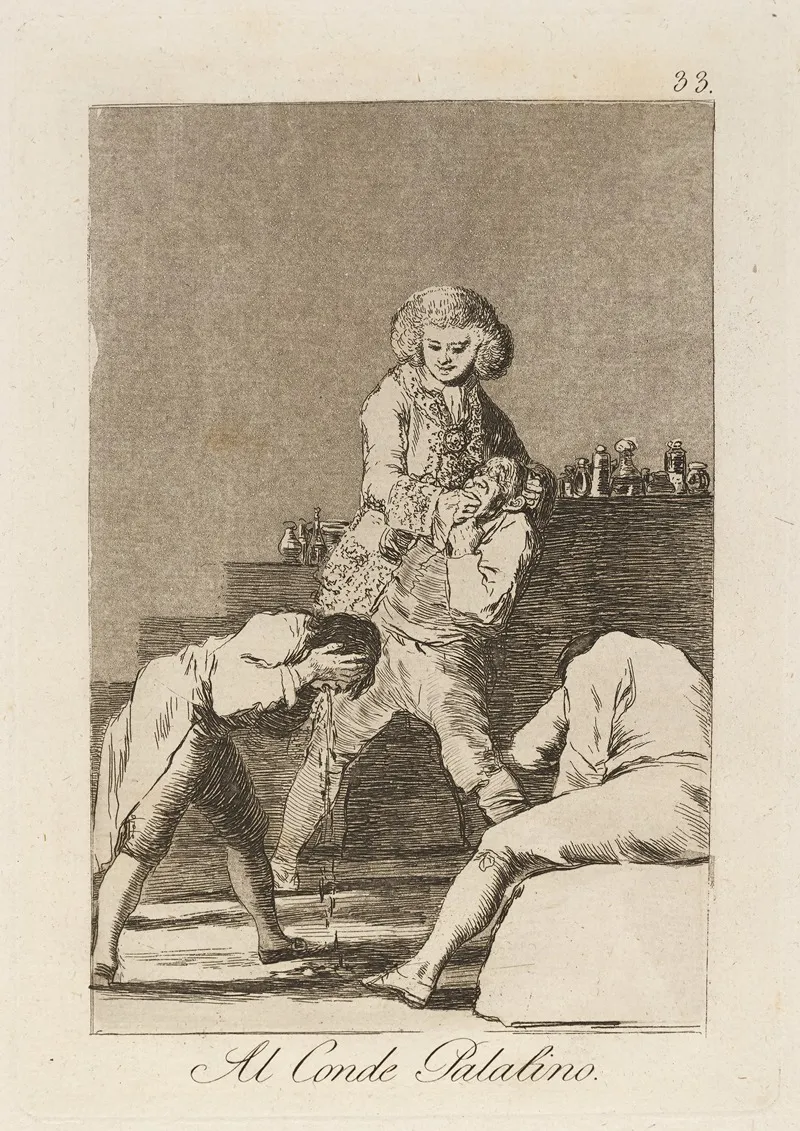 Al Conde Palatino To The Count Palatine Or Count Of The Palate Wall Art by Francisco de Goya - High-Resolution Digital Print