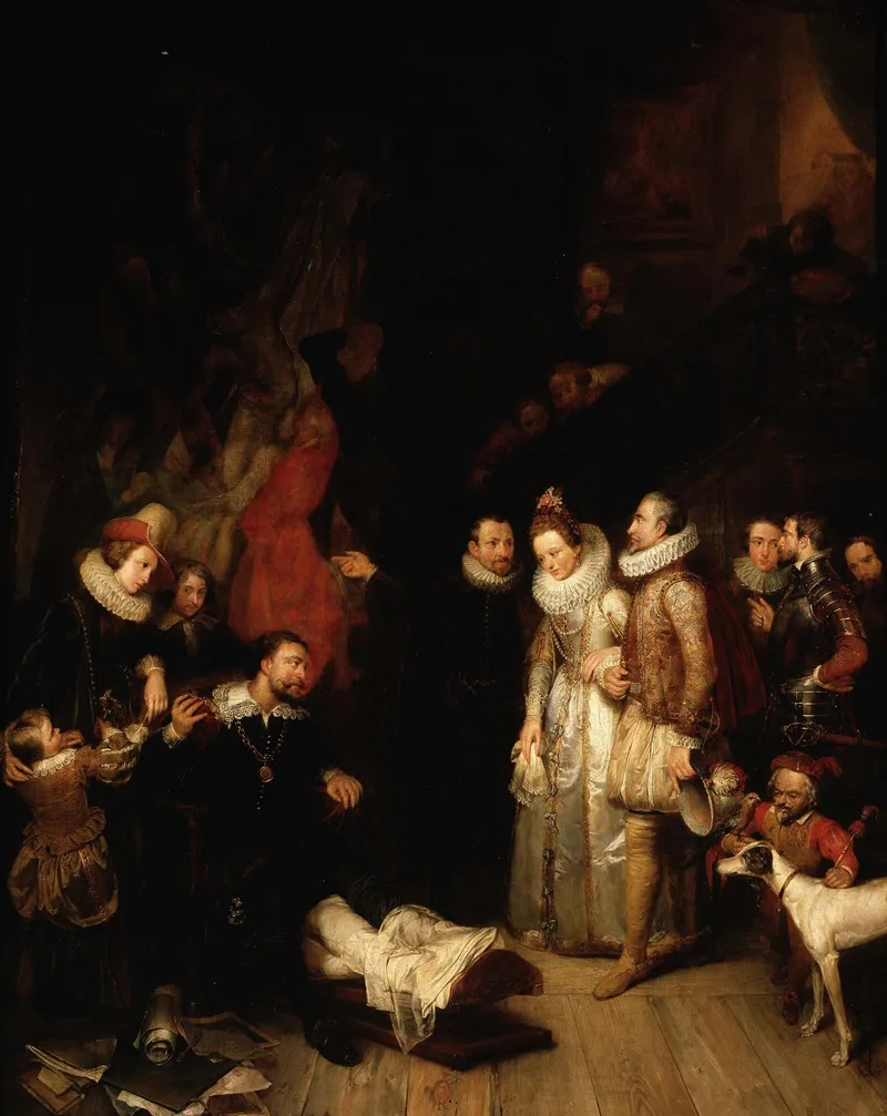 Albert And Isabella Visit The Studio Of Peter Paul Rubens Wall Art by Edouard Dujardin - High-Resolution Digital Print
