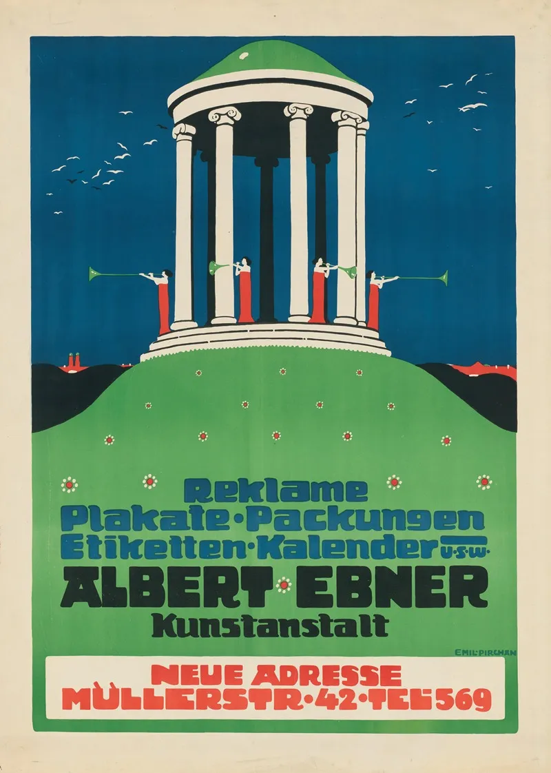 Albert Ebner Kunstanstalt Reklame Plakate Packungen U S W Wall Art by Emil Pirchan - High-Resolution Digital Print