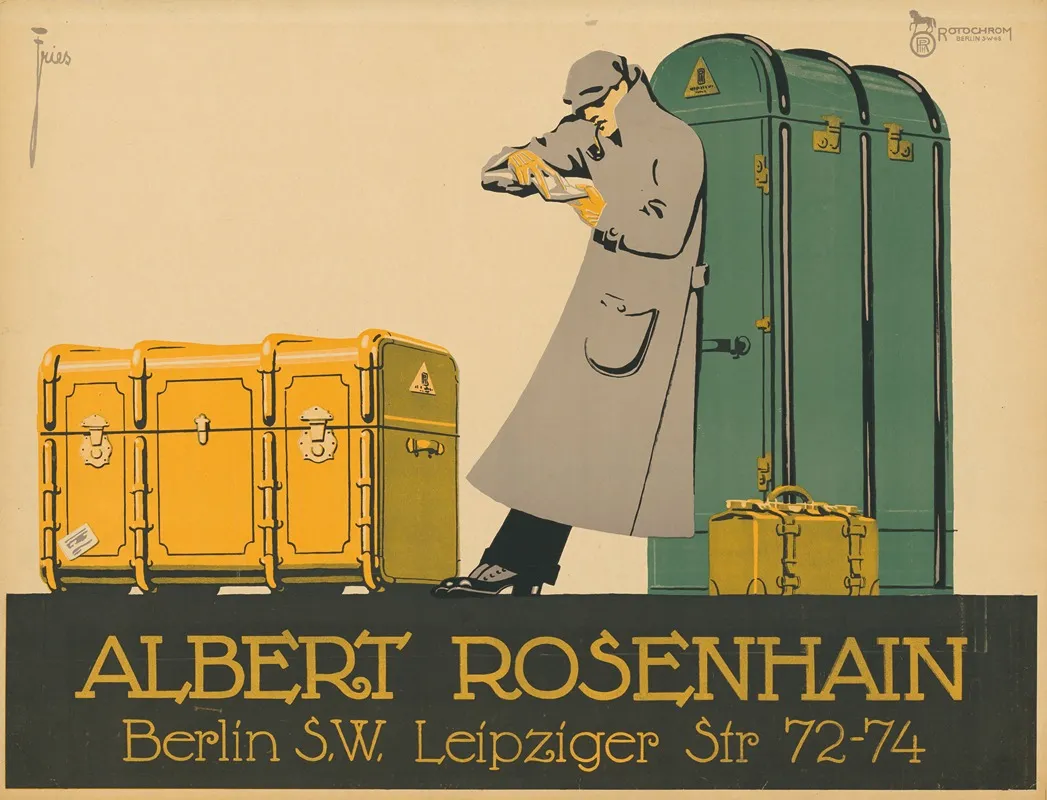Albert Rosenhain Berlin S W Leipziger Str 72 74 Wall Art by Leonhard Friedrich Fries - High-Resolution Digital Print