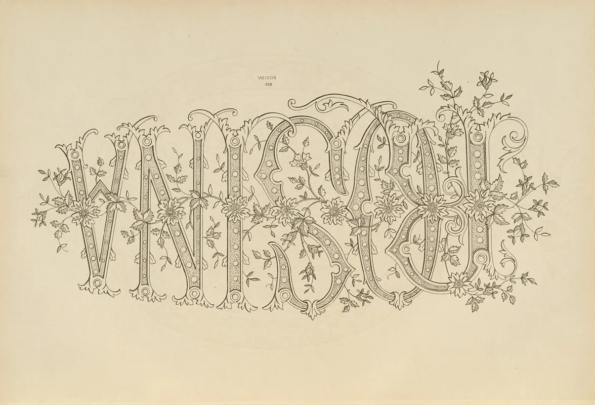 Album De Chiffres Monogrammes Couronnes De Noblesse Françaises Et Etrangeres Pl 076 Wall Art by Ch Crouvezier - High-Resolution Digital Print