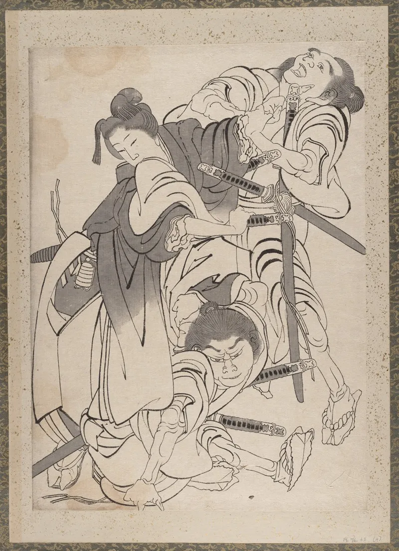 Album Of Sketches By Katsushika Hokusai And His Disciples Pl 04 Wall Art by Katsushika Hokusai - High-Resolution Digital Print
