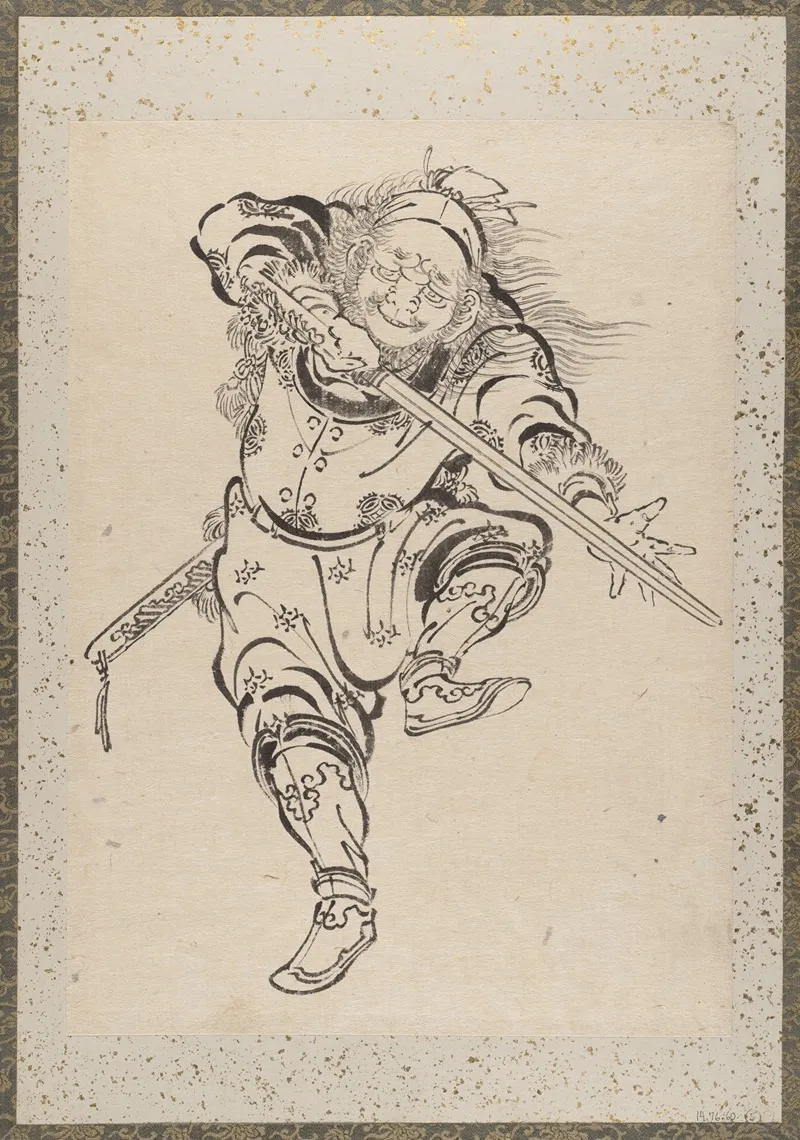 Album Of Sketches By Katsushika Hokusai And His Disciples Pl 05 Wall Art by Katsushika Hokusai - High-Resolution Digital Print