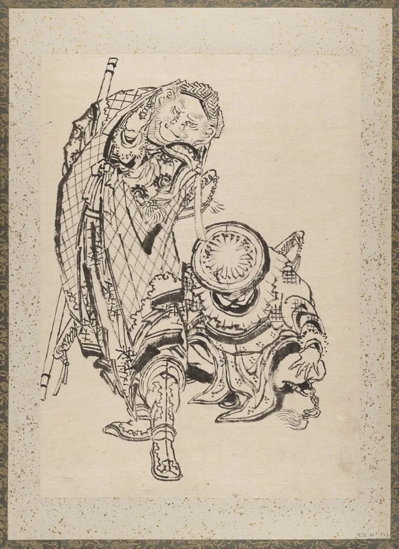 Album Of Sketches By Katsushika Hokusai And His Disciples Pl 07 Wall Art by Katsushika Hokusai - High-Resolution Digital Print