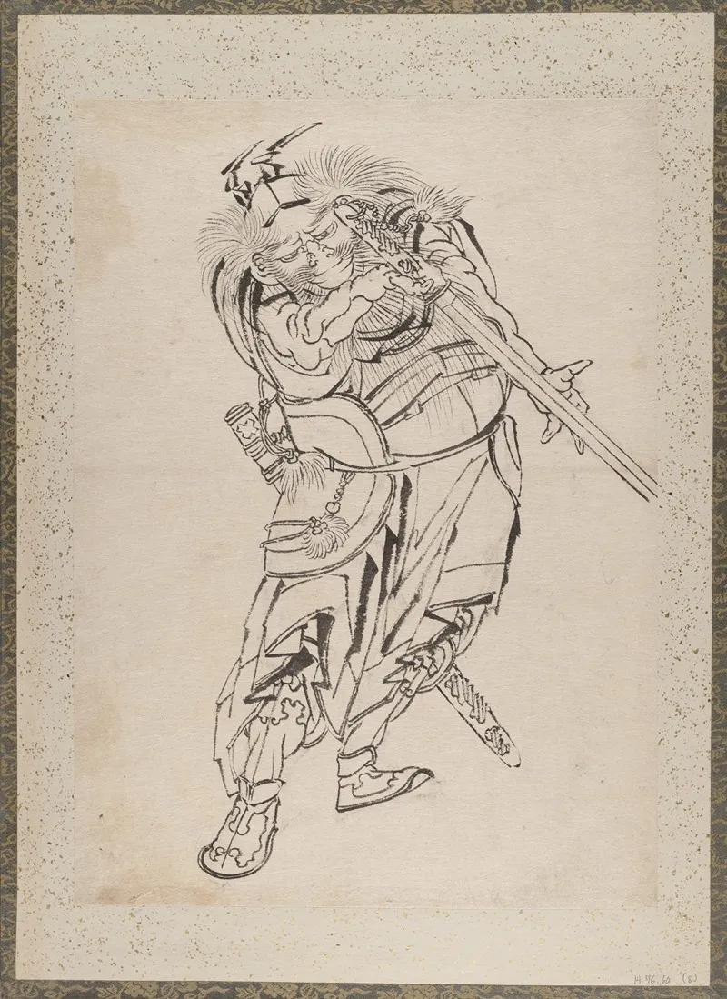 Album Of Sketches By Katsushika Hokusai And His Disciples Pl 08 Wall Art by Katsushika Hokusai - High-Resolution Digital Print