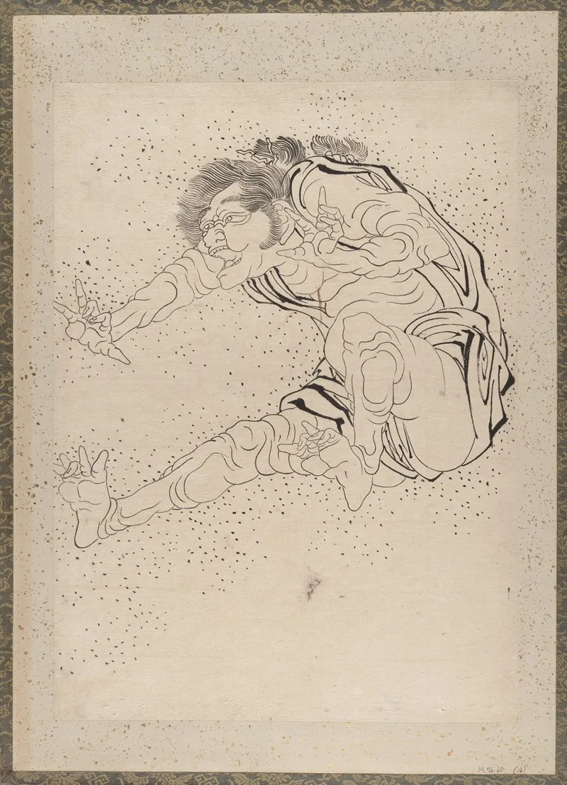Album Of Sketches By Katsushika Hokusai And His Disciples Pl 16 Wall Art by Katsushika Hokusai - High-Resolution Digital Print