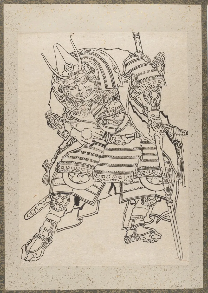 Album Of Sketches By Katsushika Hokusai And His Disciples Pl 17 Wall Art by Katsushika Hokusai - High-Resolution Digital Print
