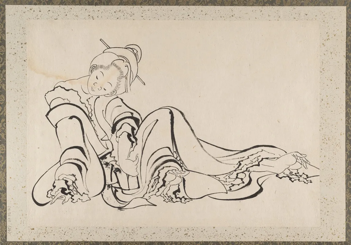Album Of Sketches By Katsushika Hokusai And His Disciples Pl 26 Wall Art by Katsushika Hokusai - High-Resolution Digital Print
