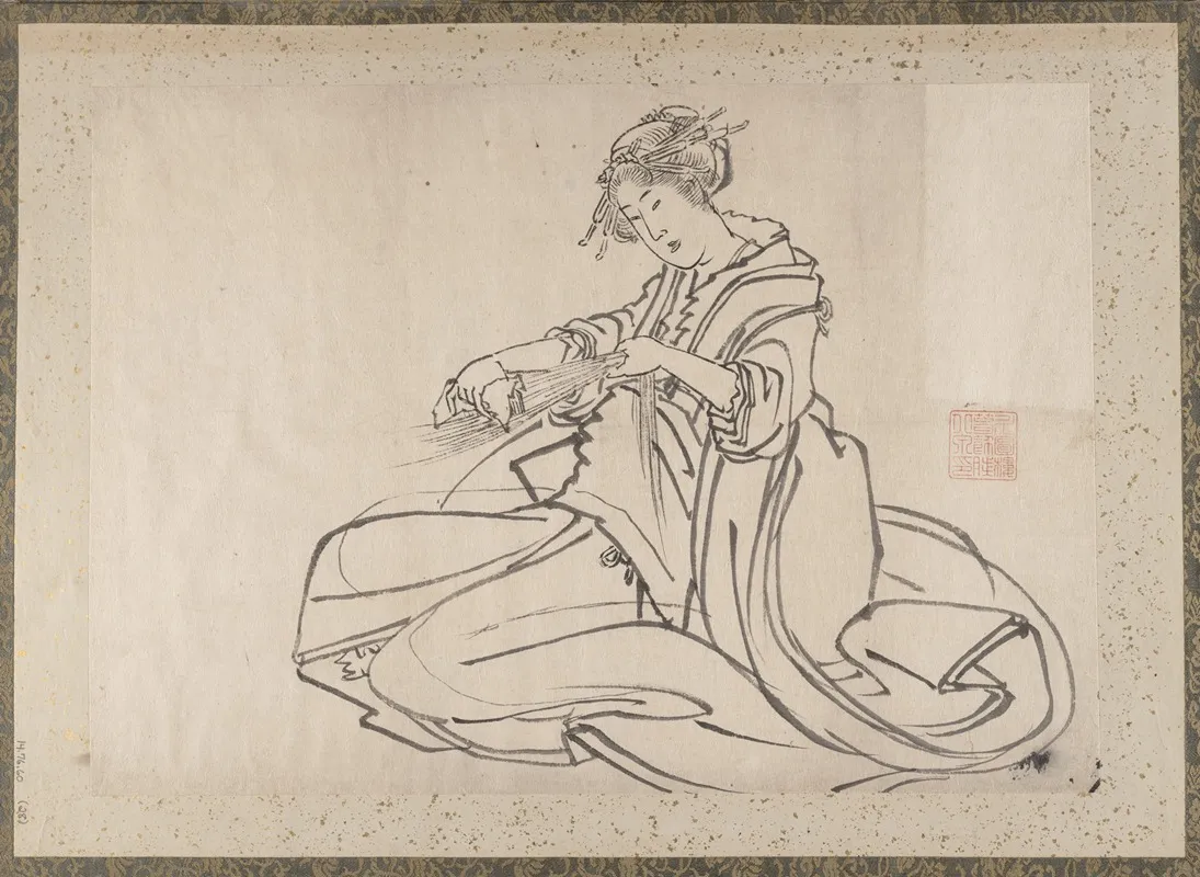 Album Of Sketches By Katsushika Hokusai And His Disciples Pl 28 Wall Art by Katsushika Hokusai - High-Resolution Digital Print