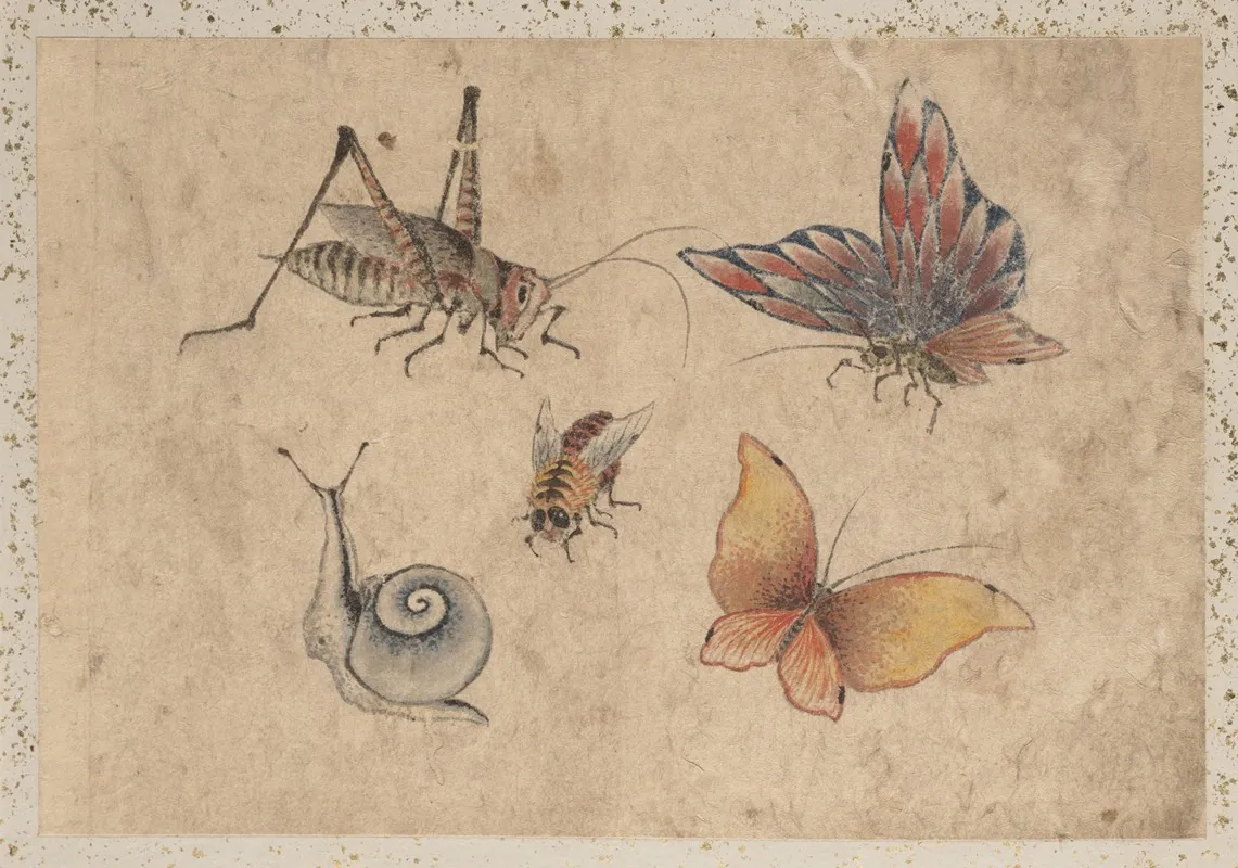 Album Of Sketches By Katsushika Hokusai And His Disciples Pl 36 Wall Art by Katsushika Hokusai - High-Resolution Digital Print
