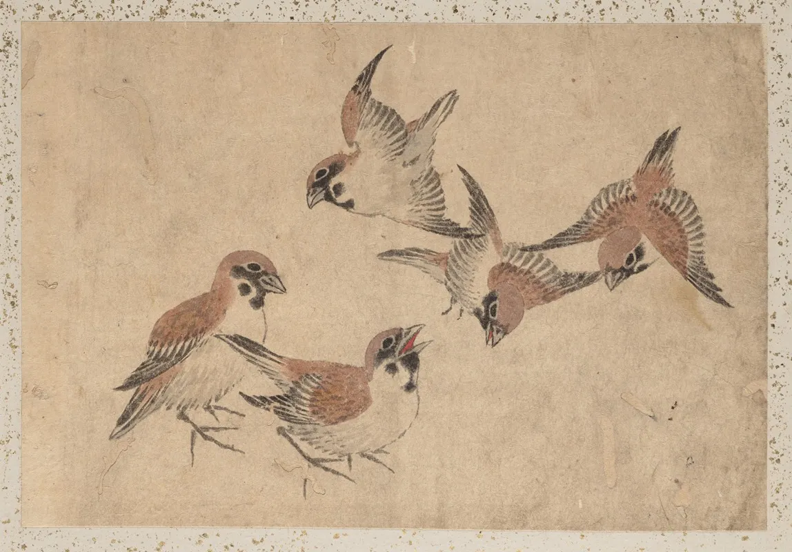 Album Of Sketches By Katsushika Hokusai And His Disciples Pl 44 Wall Art by Katsushika Hokusai - High-Resolution Digital Print