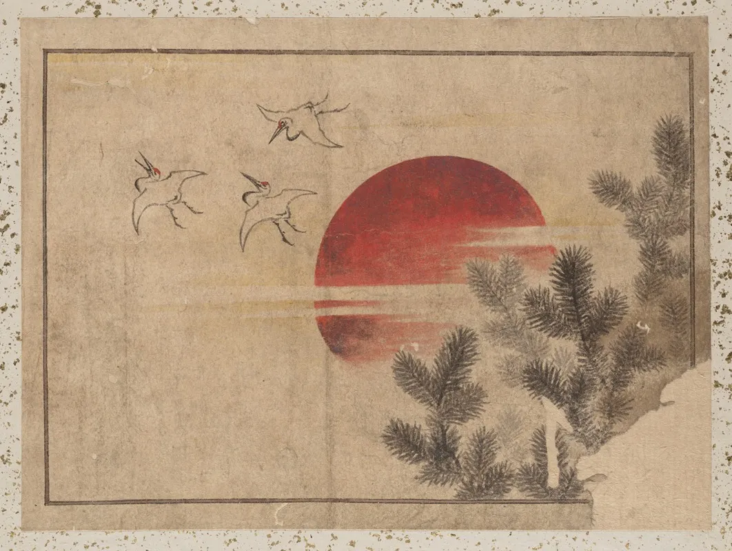 Album Of Sketches By Katsushika Hokusai And His Disciples Pl 46 Wall Art by Katsushika Hokusai - High-Resolution Digital Print