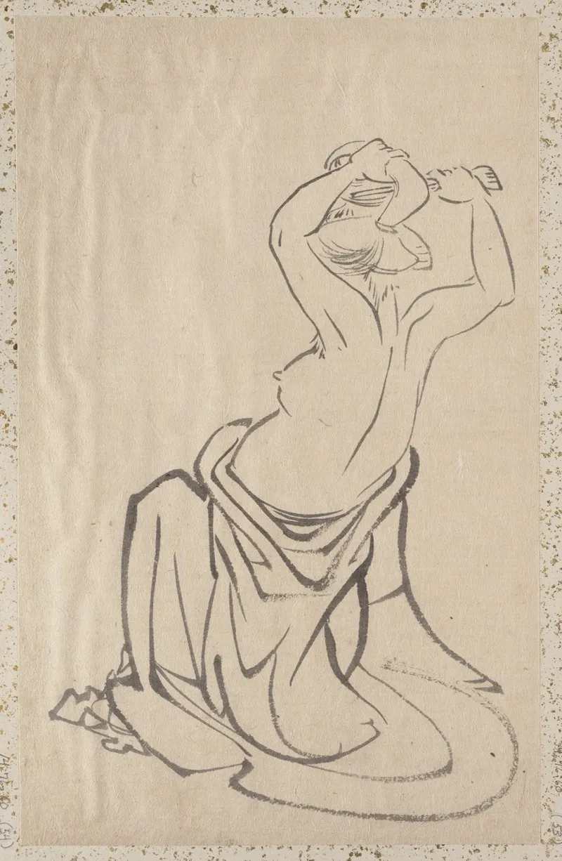 Album Of Sketches By Katsushika Hokusai And His Disciples Pl 54 Wall Art by Katsushika Hokusai - High-Resolution Digital Print