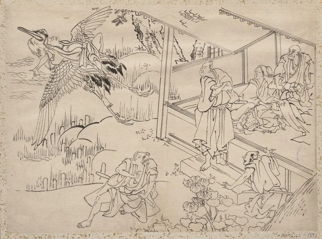 Album Of Sketches By Katsushika Hokusai And His Disciples Pl 59 Wall Art by Katsushika Hokusai - High-Resolution Digital Print