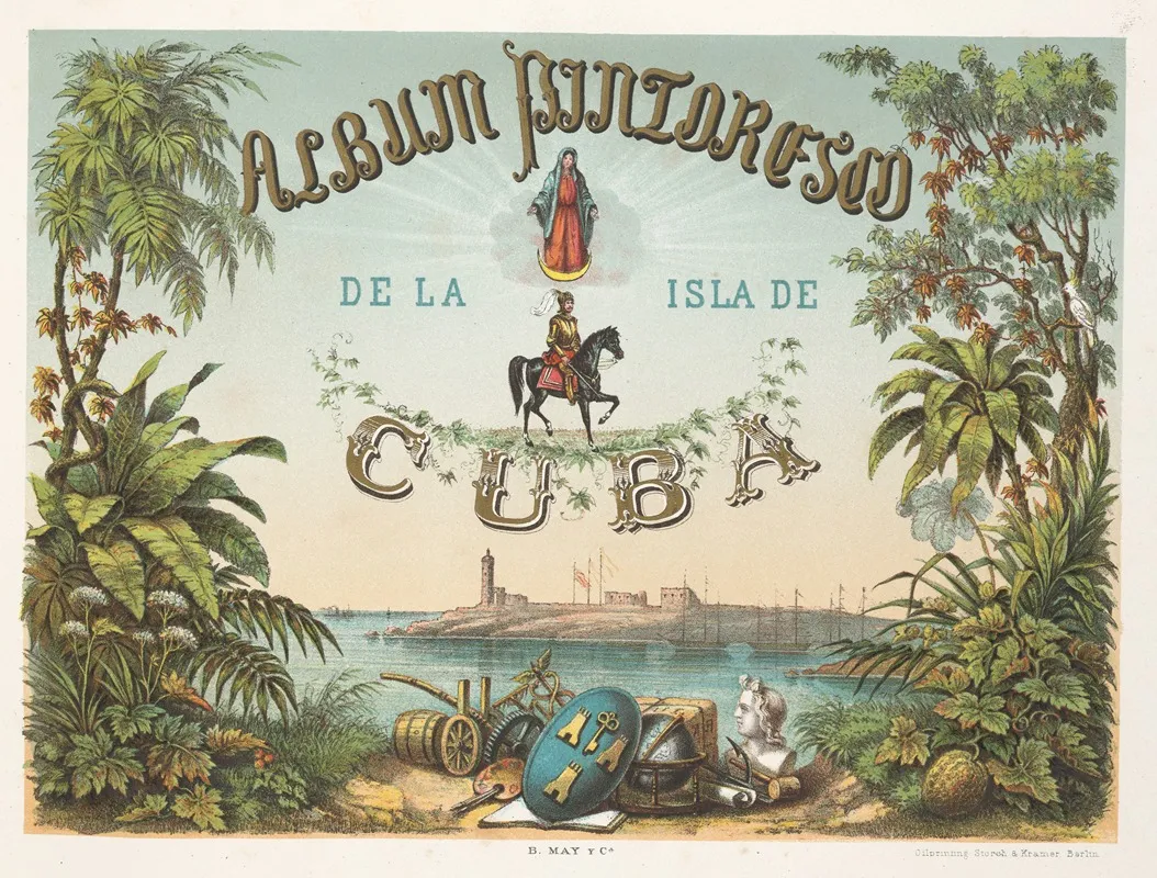 Album Pintoresco De La Isla De Cuba Title Page Wall Art by Pierre Toussaint Frédéric Mialhe - High-Resolution Digital Print