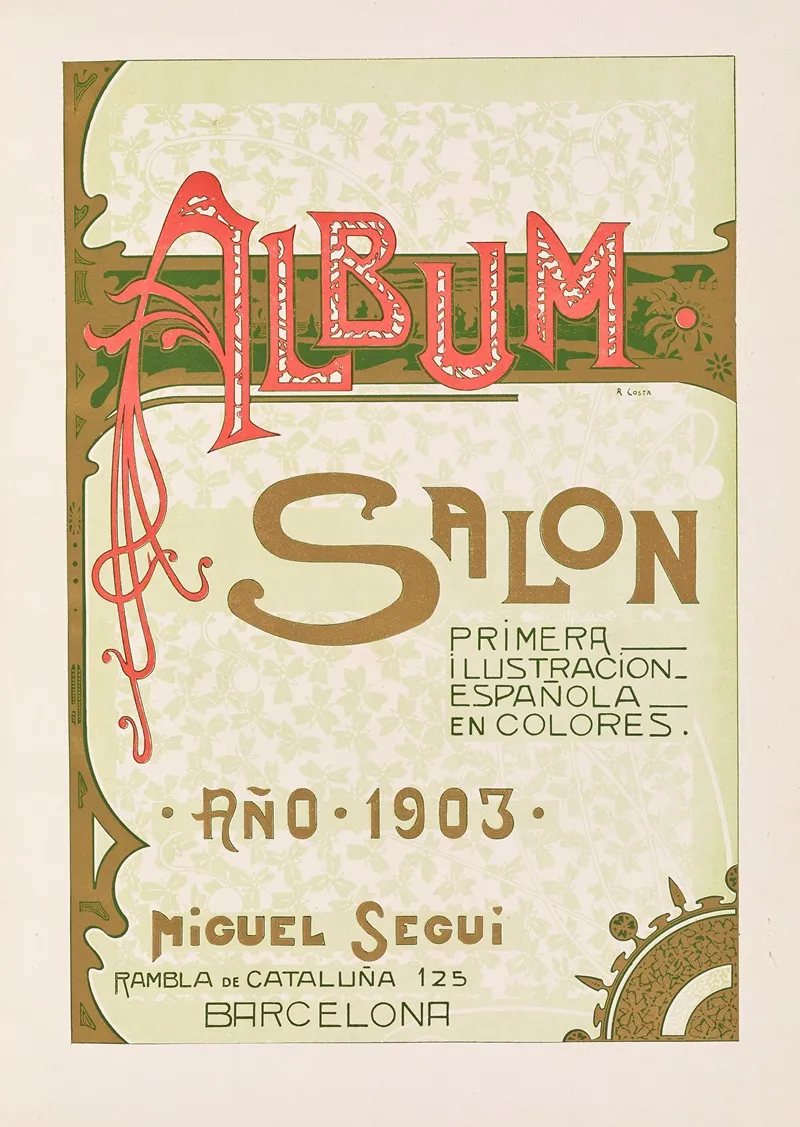 Album Salon Pl 01 Wall Art by Miguel Seguí (Publisher) - High-Resolution Digital Print