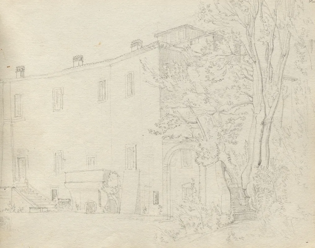 Album With Views Of Rome And Surroundings Landscape Studies Page 31a Roman Archtectural Study
