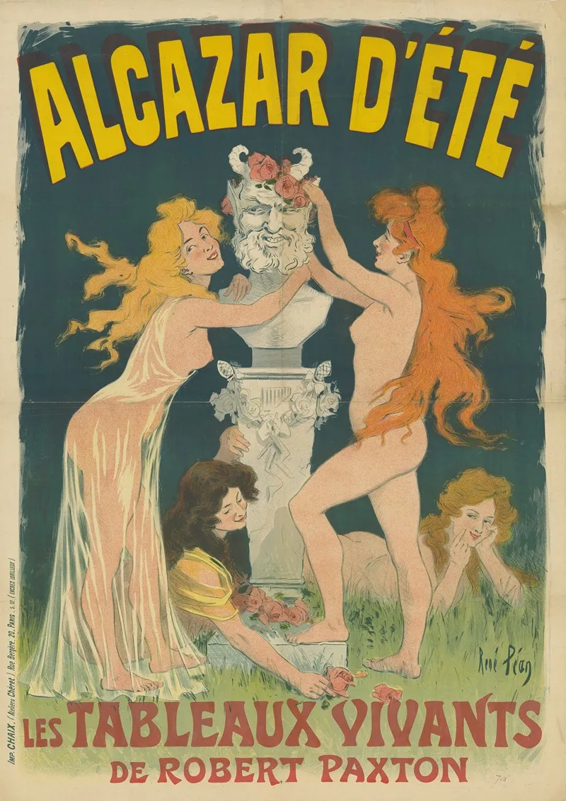 Alcazar Dete Les Tableaux Vivants Wall Art by René Péan - High-Resolution Digital Print