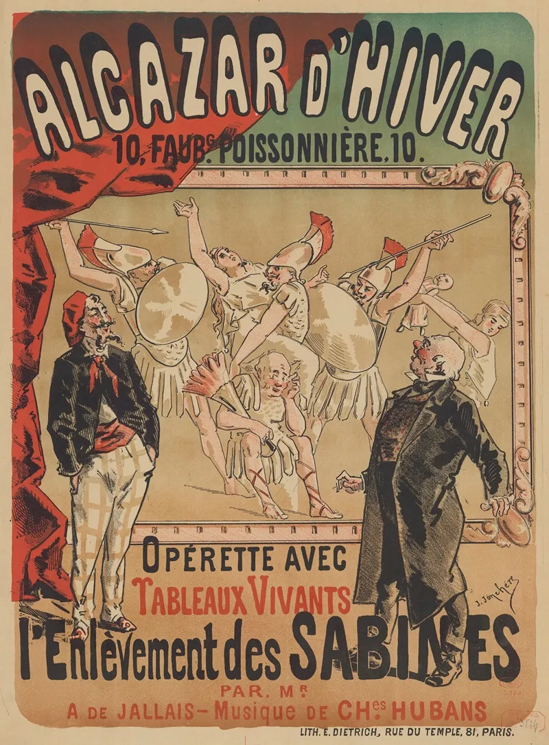 Alcazar Dhiver Operette Avec Tableaux Vivants Wall Art by J. Jonchère - High-Resolution Digital Print