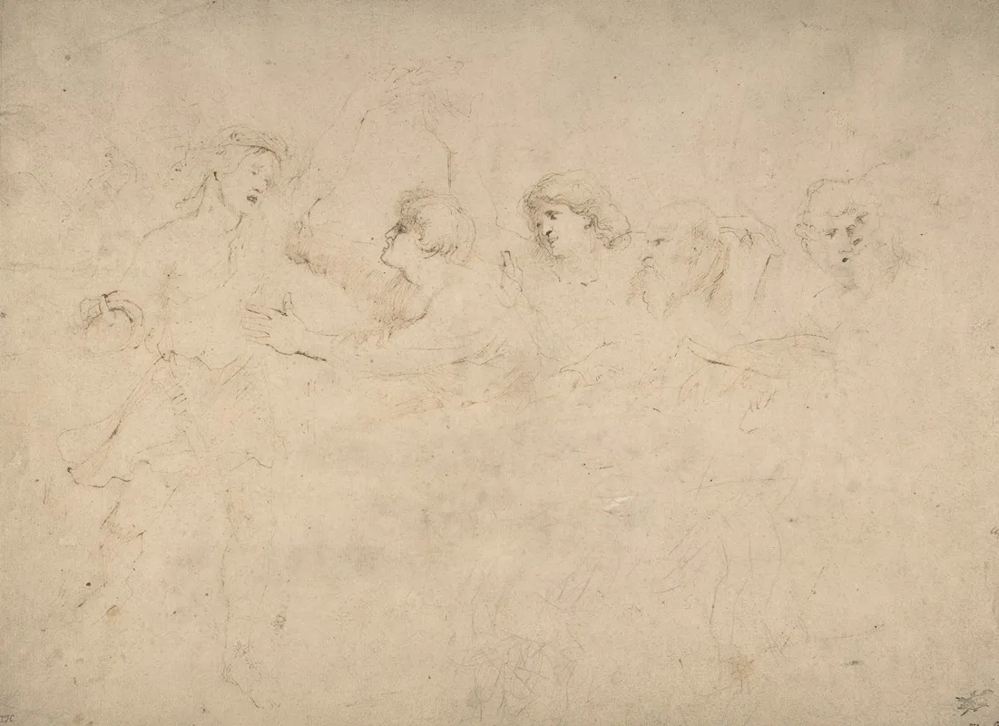 Alcibiades Interrupting The Symposium Wall Art by Peter Paul Rubens - High-Resolution Digital Print