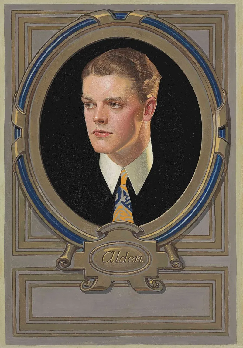 Alden Arrow Collar Ad Wall Art by Joseph Christian Leyendecker - High-Resolution Digital Print