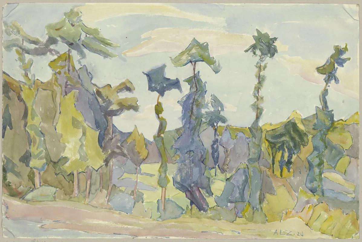 Alders In The Rhon Wall Art by Agnes Langenbeck-Zachariae - High-Resolution Digital Print
