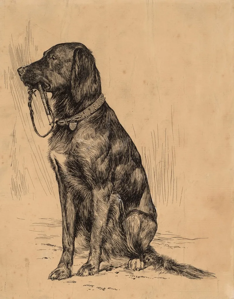 Aldrichs Dog Wall Art by Arthur Bowen Davies - High-Resolution Digital Print