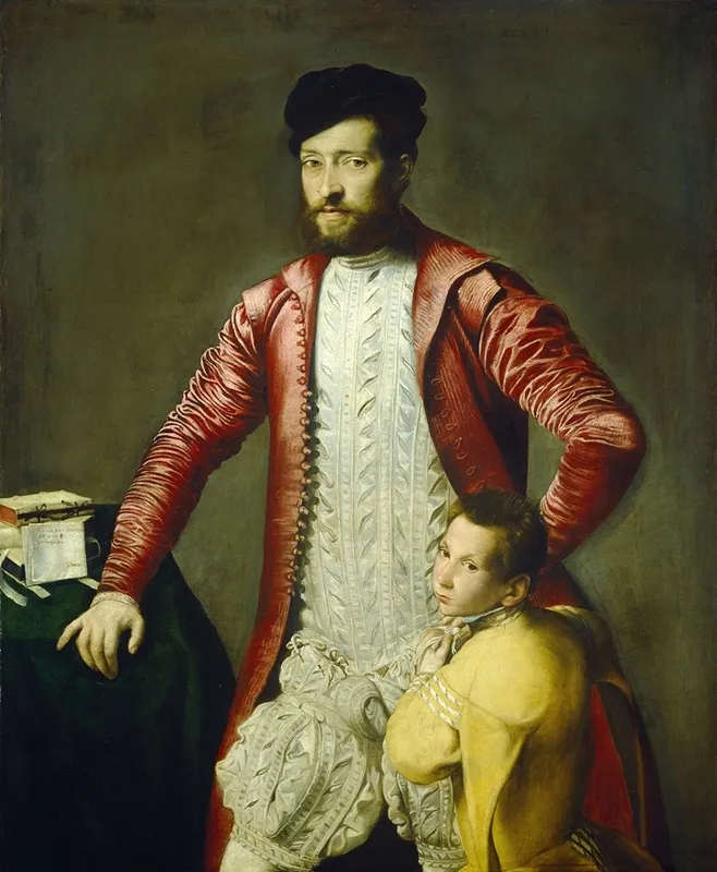 Alessandro Alberti With A Page