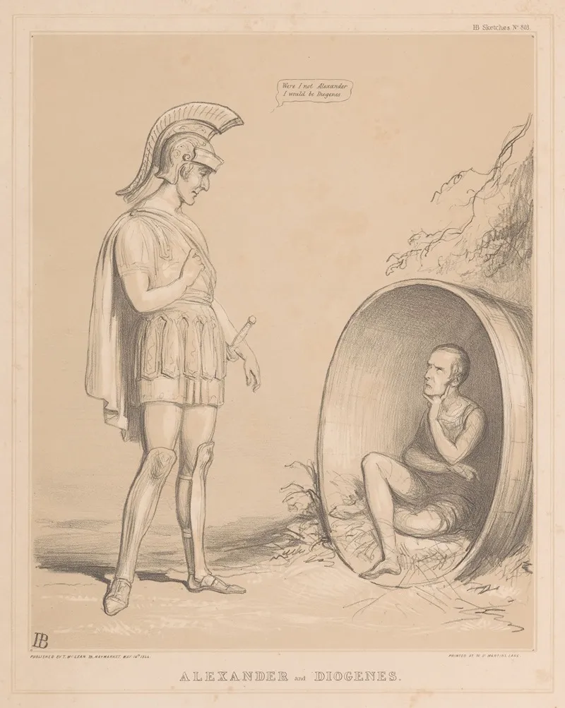 Alexander And Diogenes 4 Wall Art by John Doyle - High-Resolution Digital Print
