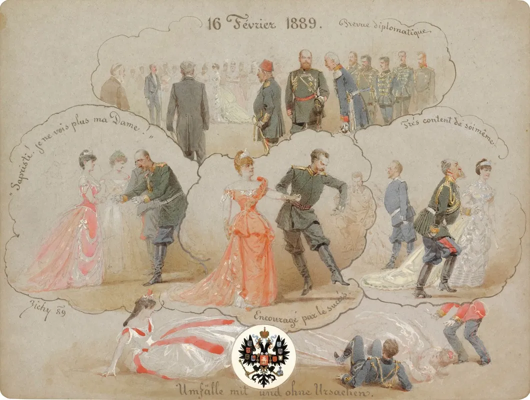 Alexander Iii At A Court Ball Wall Art by Mihály Zichy - High-Resolution Digital Print