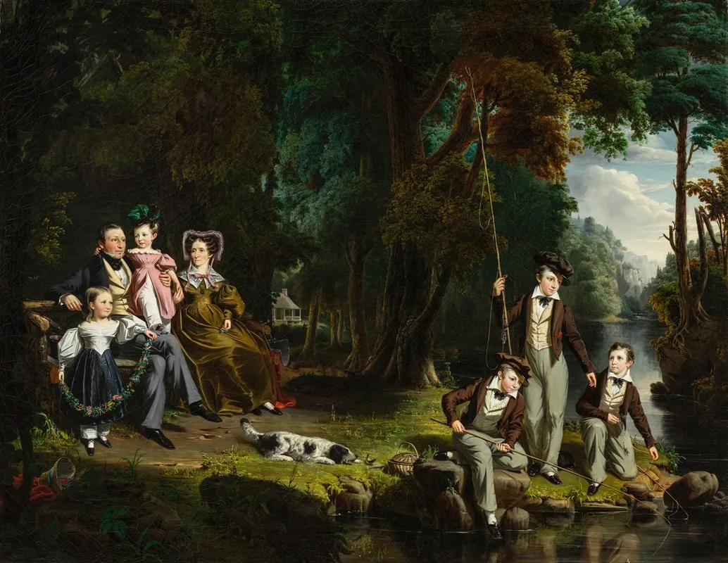 Alexander Masterton And His Wife And Children