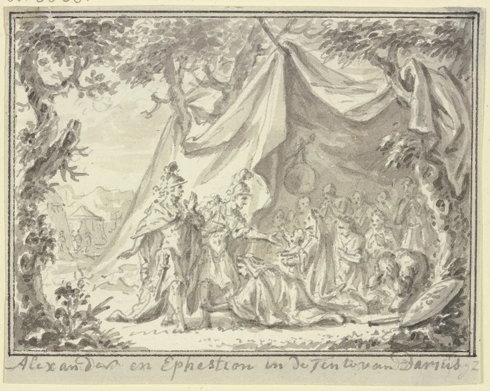 Alexander Und Hephaistion Am Zelt Der Sisygambis